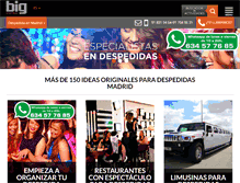 Tablet Screenshot of despedidasbig.com